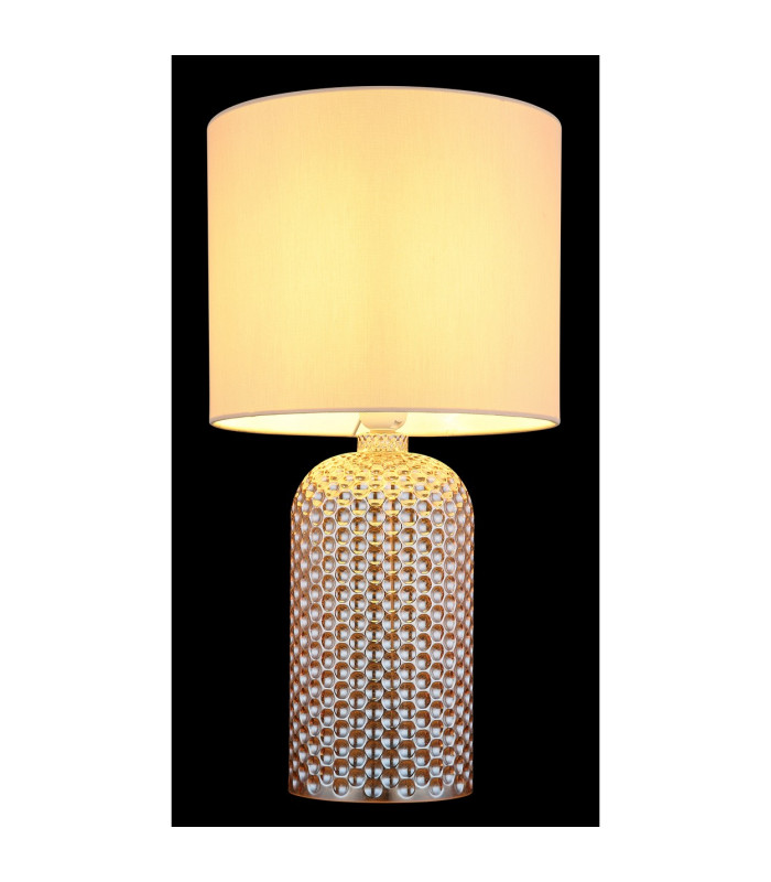 Sofia Table Lamp with Round Shade Champagne Colored 1x E27-5