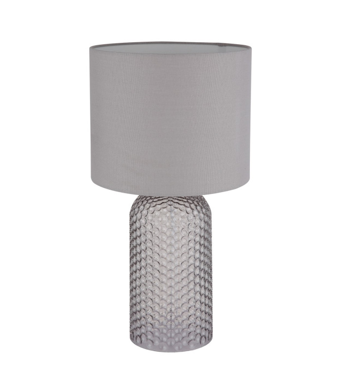 Sofia Table Lamp with Round Shade Grey 1x E27-2