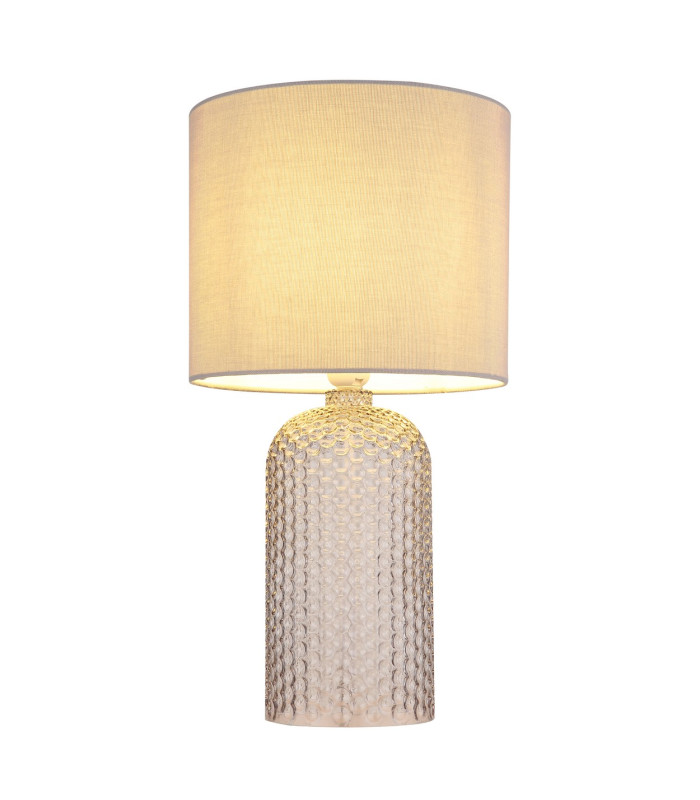 Sofia Table Lamp with Round Shade Grey 1x E27-3