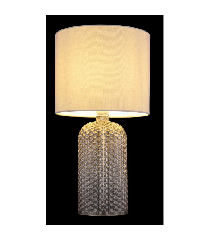 Sofia Table Lamp with Round Shade Grey 1x E27-5