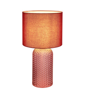 Sofia Table Lamp with Round Shade Red 1x E27-1