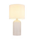 Sofia Table Lamp with Round Shade White 1x E27-3