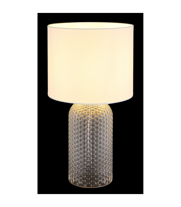 Sofia Table Lamp with Round Shade White 1x E27-4