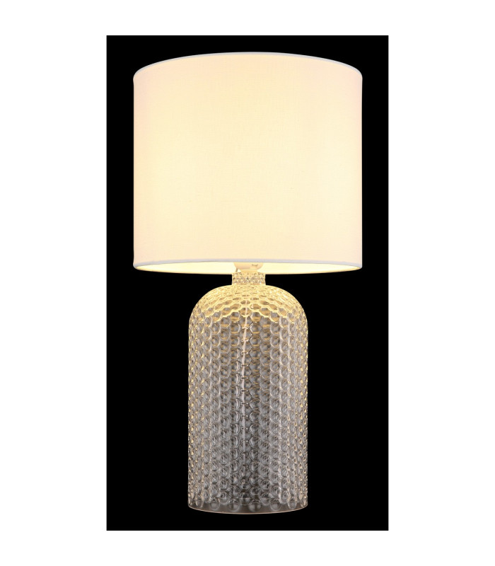 Sofia Table Lamp with Round Shade White 1x E27-5
