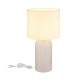 Sofia Table Lamp with Round Shade White 1x E27-6