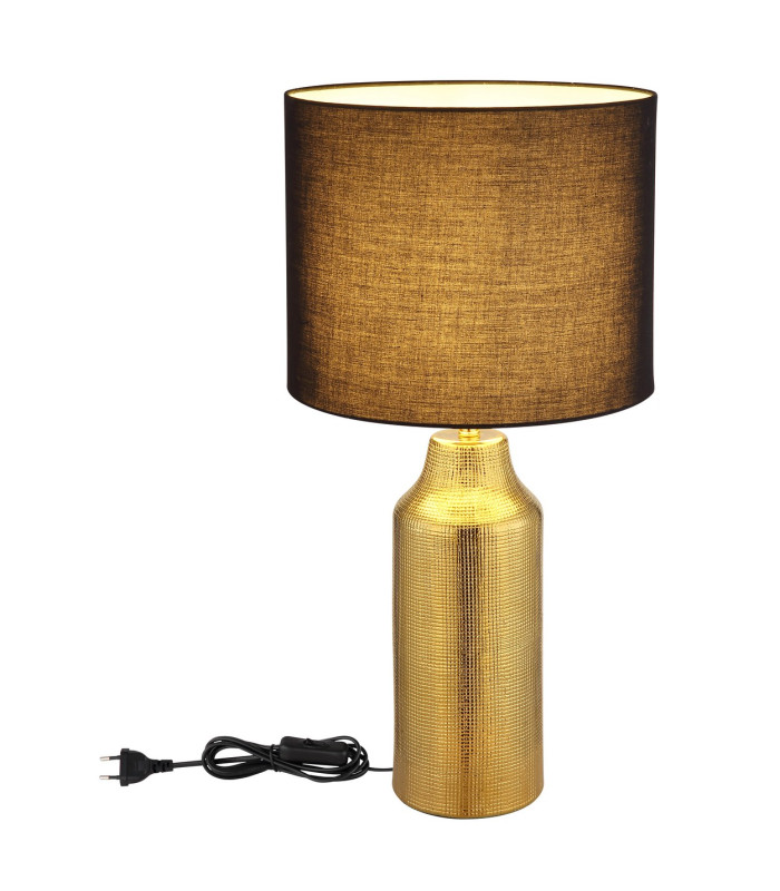 Elden Table Lamp with Round Shade Gold Colors 1x E27-4