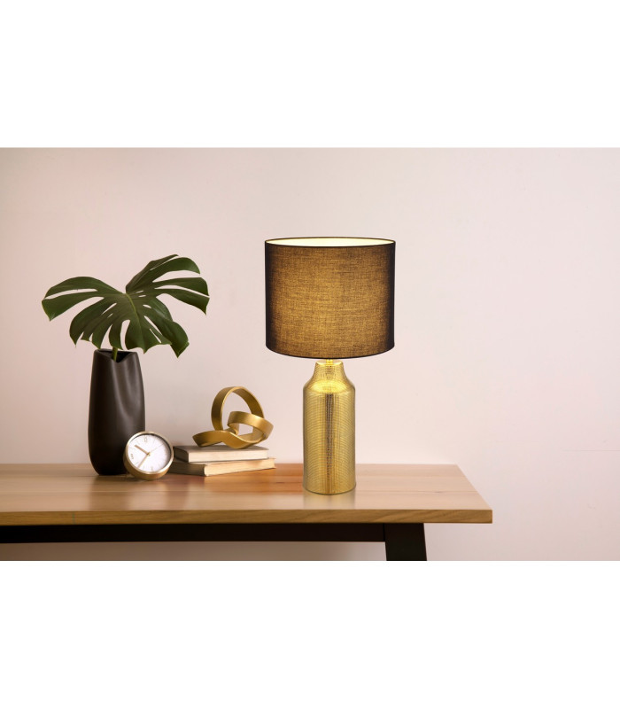 Elden Table Lamp with Round Shade Gold Colors 1x E27-5