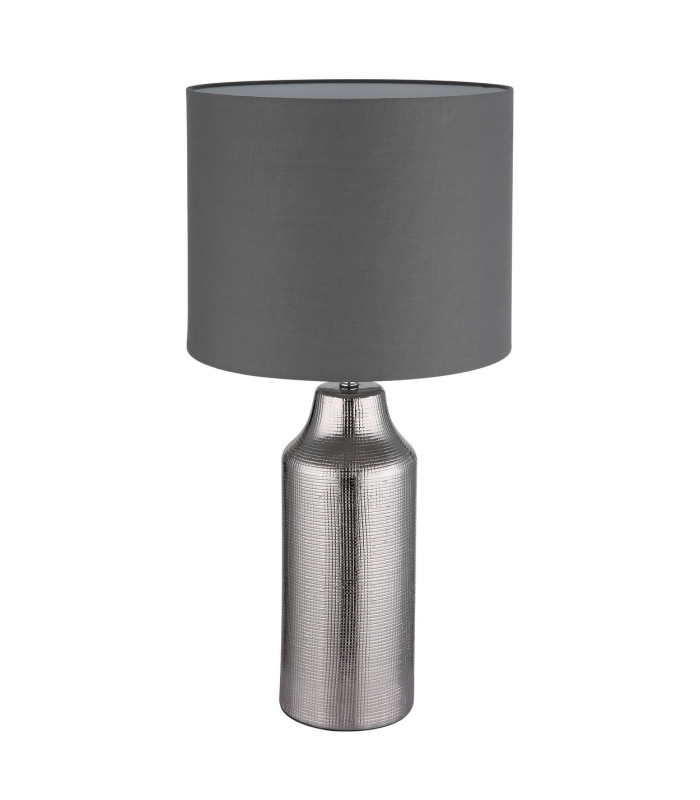Elden Table Lamp with Round Shade Silver Colored 1x E27-2