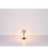 Kokkini Bedside Table Lamp Matt Black Smoke Glass Shade 1x E14-5