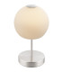 Trude Globe Table Lamp Nickel Matt Opal Glass Shade LED 3000K-1