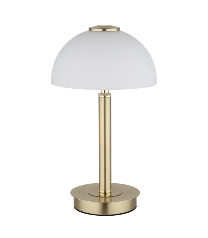 Uldin Bedside Table Lamp Brass-Coloured Matt Opal Glass Shade LED 3000K-2