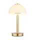 Uldin Bedside Table Lamp Brass-Coloured Matt Opal Glass Shade LED 3000K-3