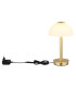 Uldin Bedside Table Lamp Brass-Coloured Matt Opal Glass Shade LED 3000K-5