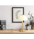 Uldin Bedside Table Lamp Brass-Coloured Matt Opal Glass Shade LED 3000K-6