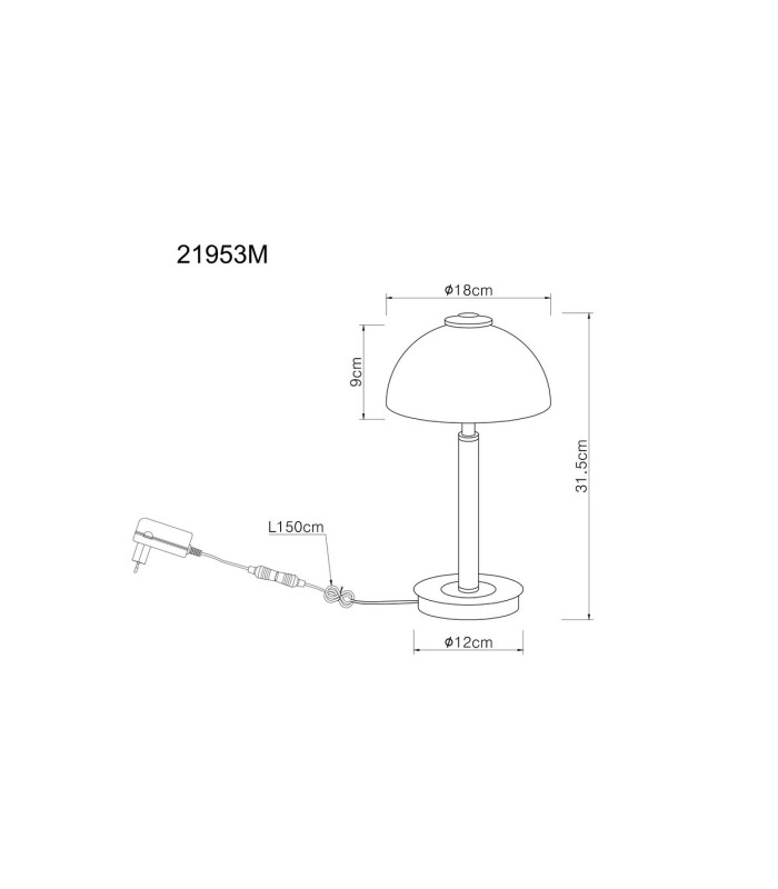 Uldin Bedside Table Lamp Brass-Coloured Matt Opal Glass Shade LED 3000K-8