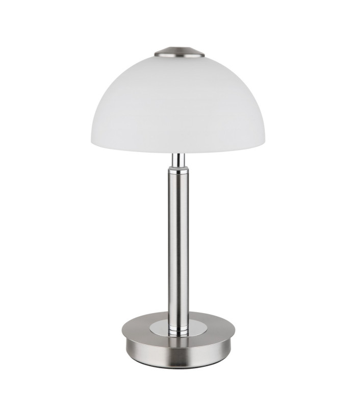 Uldin Bedside Table Lamp Nickel Matt Opal Glass Shade LED 3000K-2