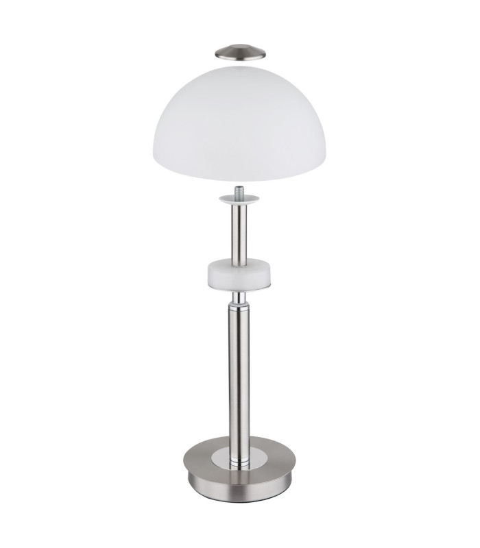 Uldin Bedside Table Lamp Nickel Matt Opal Glass Shade LED 3000K-5