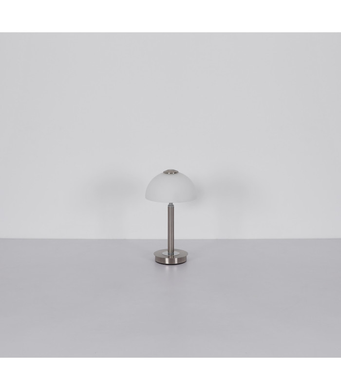 Uldin Bedside Table Lamp Nickel Matt Opal Glass Shade LED 3000K-9