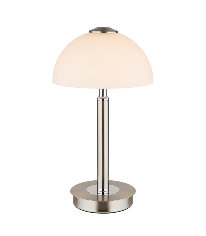 Uldin Bedside Table Lamp Nickel Matt Opal Glass Shade LED 3000K-11