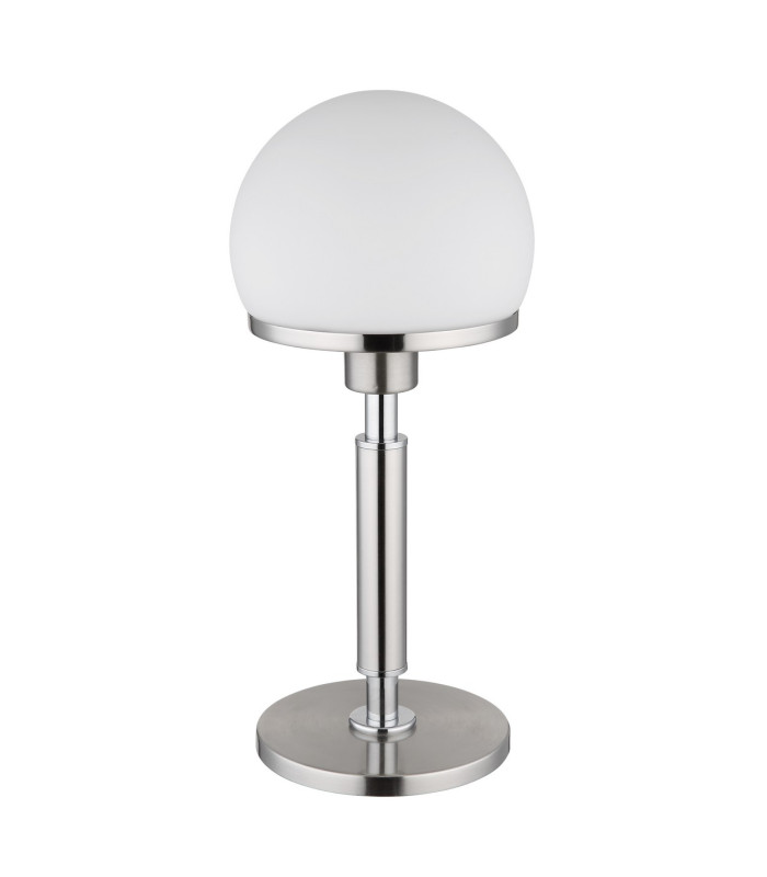 Haku Globe Table Lamp Nickel Matt Opal Glass Shade 1x E27-2