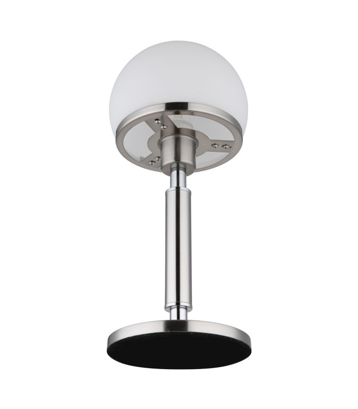 Haku Globe Table Lamp Nickel Matt Opal Glass Shade 1x E27-3