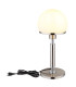Haku Globe Table Lamp Nickel Matt Opal Glass Shade 1x E27-4