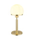 Haku Globe Table Lamp Brass-Coloured Opal Glass Shade 1x E27-1