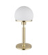 Haku Globe Table Lamp Brass-Coloured Opal Glass Shade 1x E27-2
