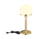 Haku Globe Table Lamp Brass-Coloured Opal Glass Shade 1x E27-3