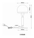 Haku Globe Table Lamp Brass-Coloured Opal Glass Shade 1x E27-5
