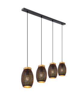 Narri Bar Pendant Ceiling Light Gold Colors 4x E27-1