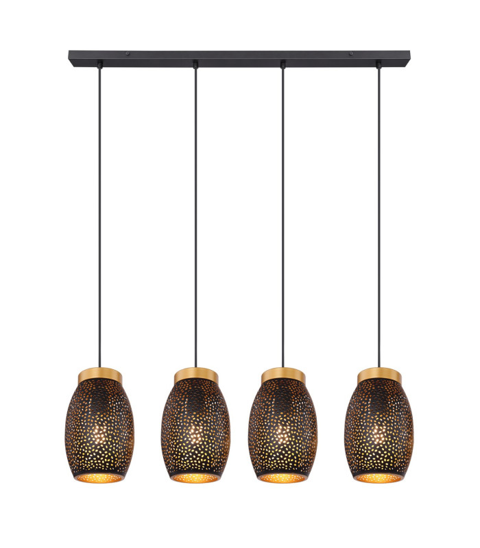Narri Bar Pendant Ceiling Light Gold Colors 4x E27-3