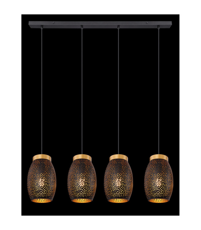 Narri Bar Pendant Ceiling Light Gold Colors 4x E27-6