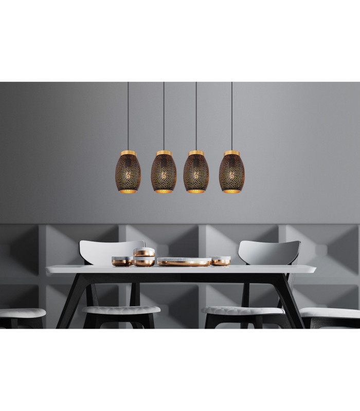 Narri Bar Pendant Ceiling Light Gold Colors 4x E27-7