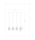 Narri Bar Pendant Ceiling Light Gold Colors 4x E27-8