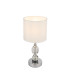 Bronn 15cm Table Lamp with Round Shade Chrome 1x E14-1