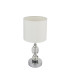 Bronn 15cm Table Lamp with Round Shade Chrome 1x E14-2