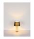 Classy Table Lamp with Round Tapered Shade Brass-Coloured 1x E27-8