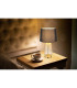 Classy Table Lamp with Round Tapered Shade Brass-Coloured 1x E27-10