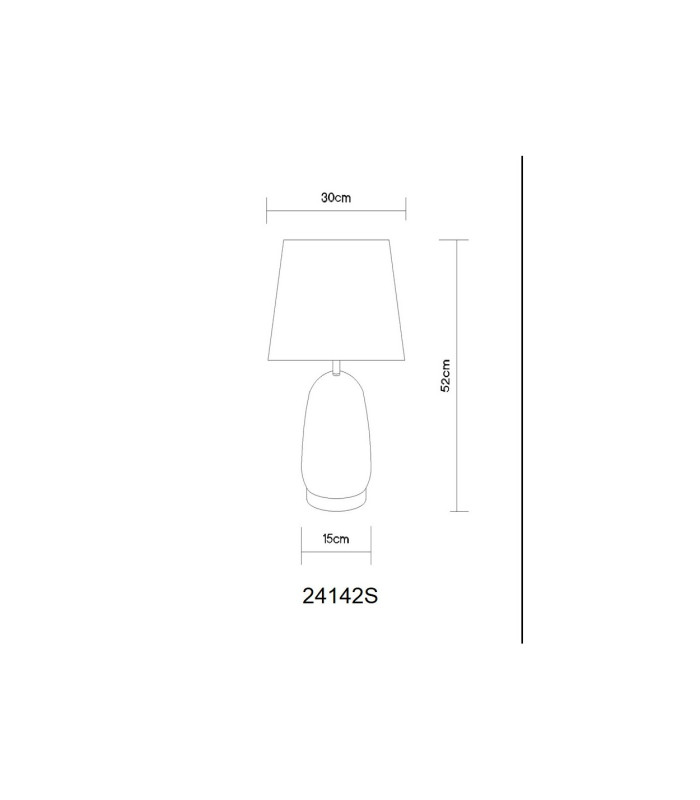 Classy Table Lamp with Round Tapered Shade Brass-Coloured 1x E27-11