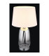 Classy Table Lamp with Round Tapered Shade Chrome 1x E27-4