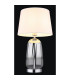 Classy Table Lamp with Round Tapered Shade Chrome 1x E27-5