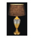 Leila Table Lamp with Round Tapered Shade Old Brass 1x E27-4
