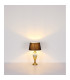 Leila Table Lamp with Round Tapered Shade Old Brass 1x E27-8
