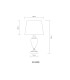 Leila Table Lamp with Round Tapered Shade Old Brass 1x E27-11