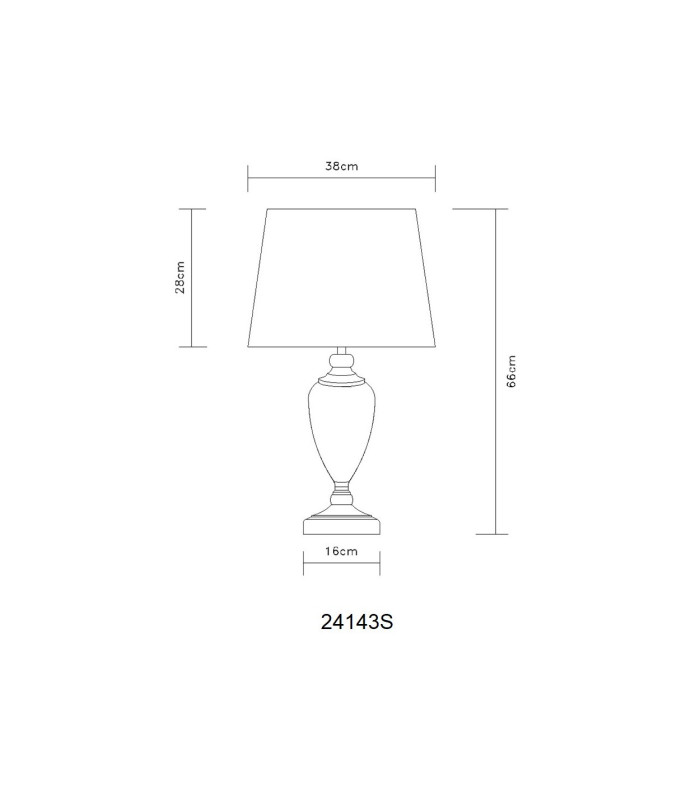 Leila Table Lamp with Round Tapered Shade Old Brass 1x E27-11