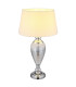 Leila Table Lamp with Round Tapered Shade Chrome 1x E27-1