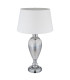 Leila Table Lamp with Round Tapered Shade Chrome 1x E27-2