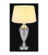 Leila Table Lamp with Round Tapered Shade Chrome 1x E27-4
