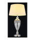 Leila Table Lamp with Round Tapered Shade Chrome 1x E27-5